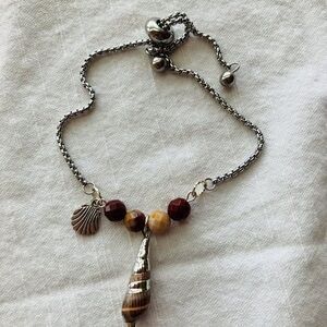 Shell Charm Beaded Bracelet